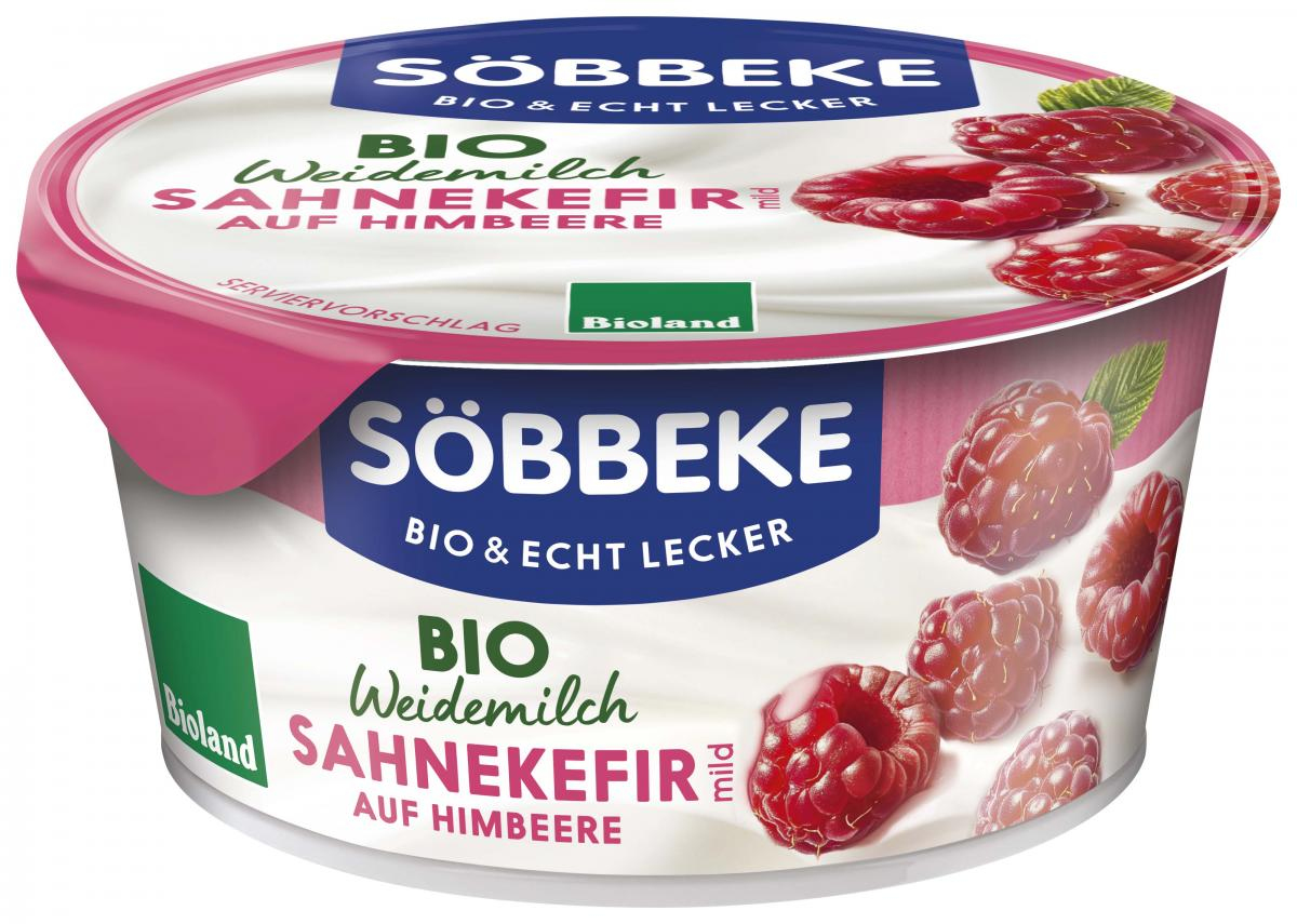 Weidemilch Sahnekefir mild auf Himbeere, 10%