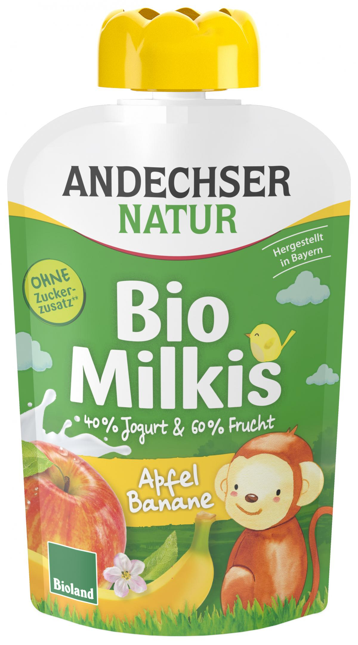 Milkis Apfel Banane, 40% Joghurt 60% Frucht