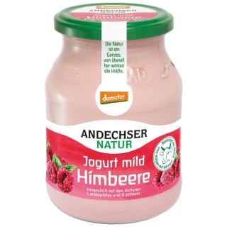 Joghurt mild Himbeere, 3,8%, Demeter (Pfandglas)